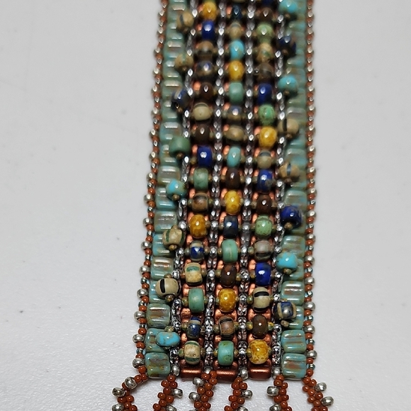 Native Handmade Multi Stone Beaded Bracelet - Picture 5 of 5